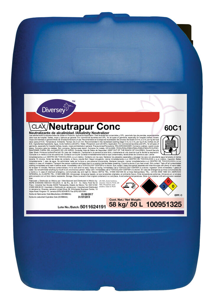 CLAX NEUTRAPUR CONC 50L - Neutralizante de alcalinidad